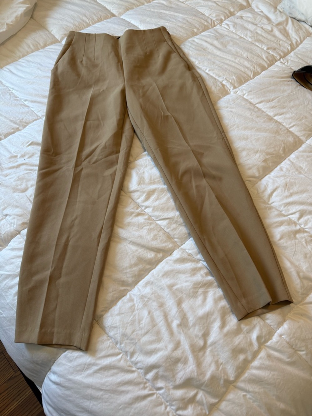 Dynamite Tailored Straight Leg Pants in Khaki